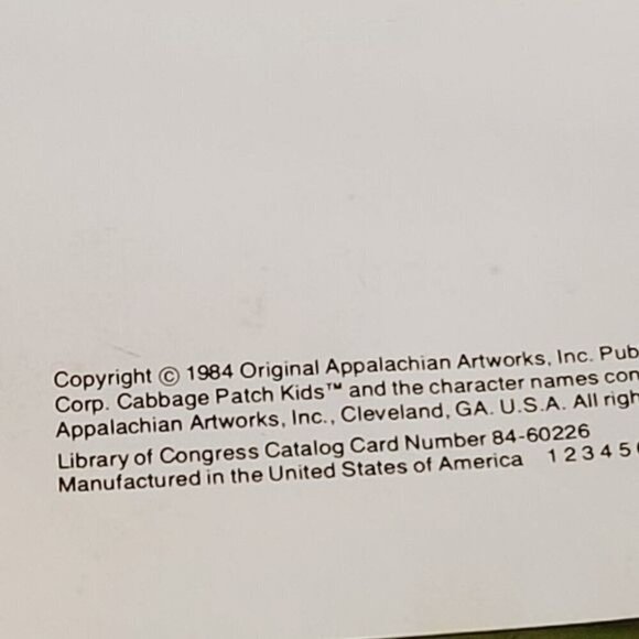 Vintage 80s 1984 Cabbage Patch Kids The Bicycle Race Children's Picture Book - Picture 14 of 14